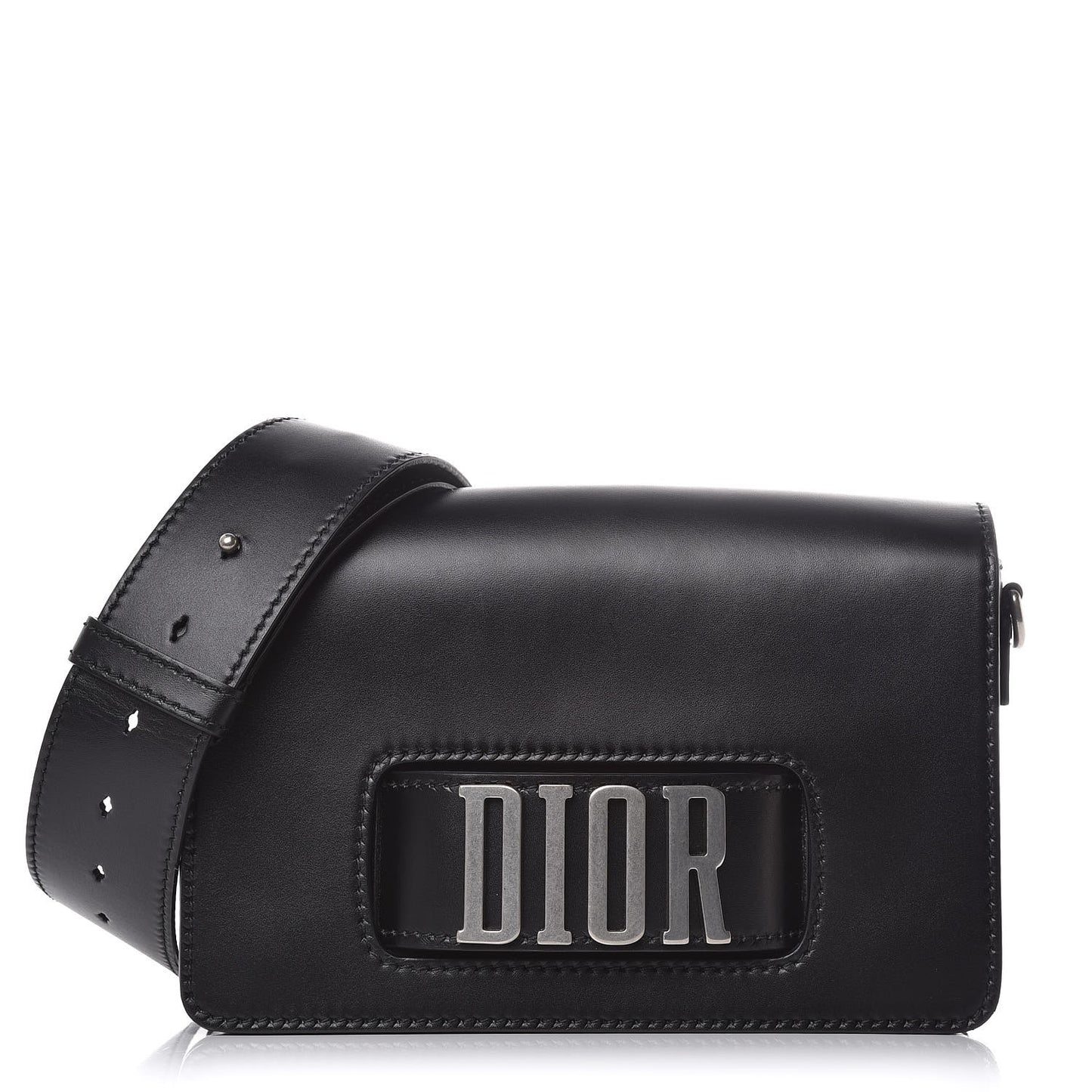 Smooth Calfskin Dio(r)evolution Flap Bag Black