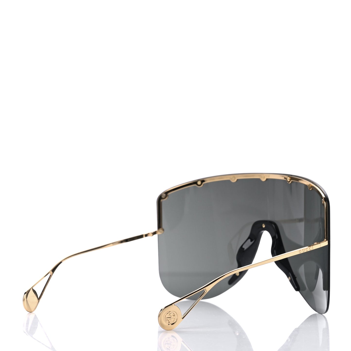 Acetate Oversized Aviator Star Sunglasses GG0541S Black