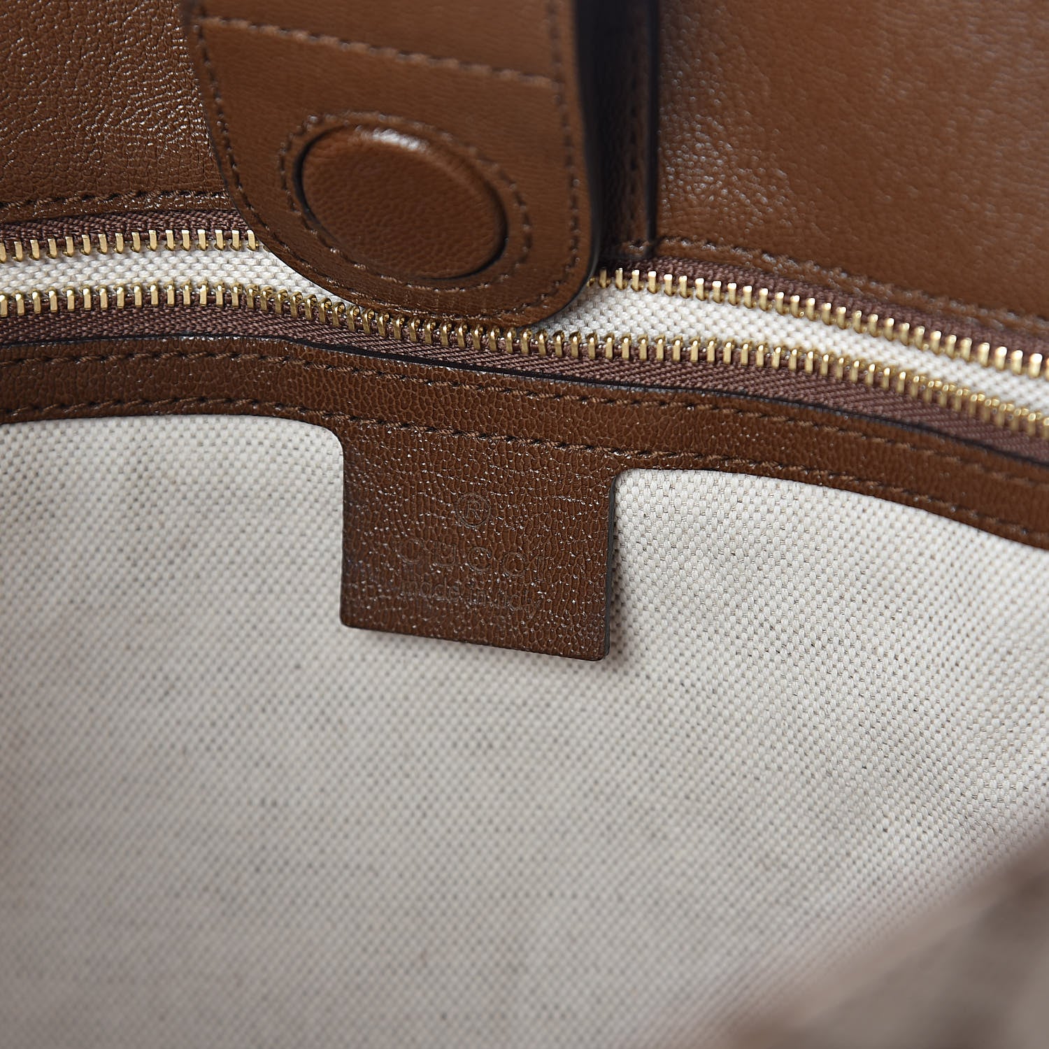Gucci Monogram Horsebit 1955 Tote Bag Beige Brown Sugar 6 of 9