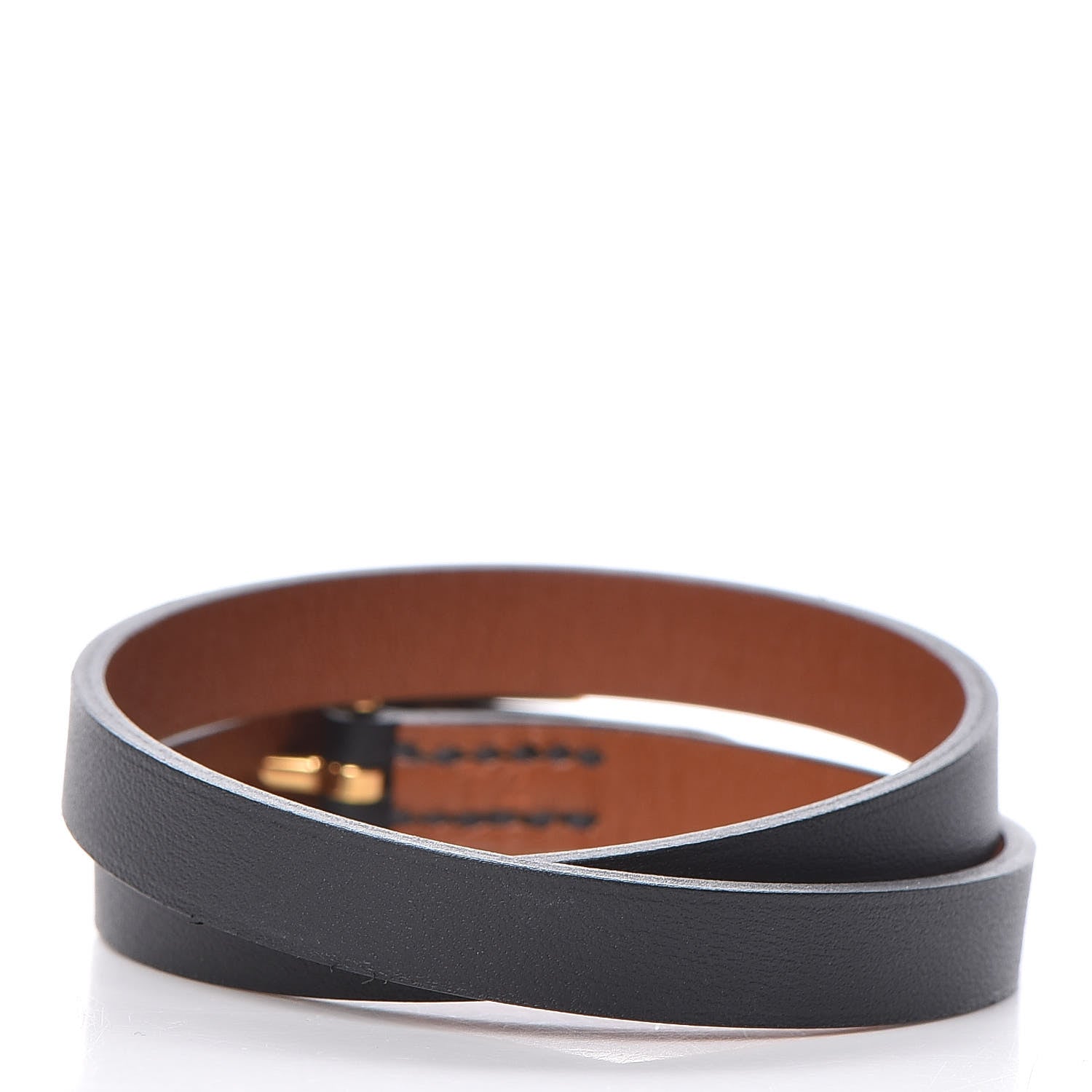 Hermes Chamonix Behapi Double Tour Bracelet T2 Black 3 of 5