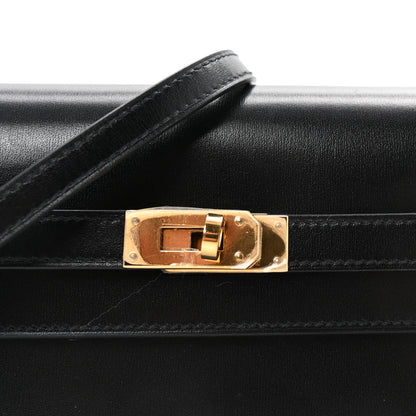 Hermes Box Kelly Wallet To Go Black 7 of 10