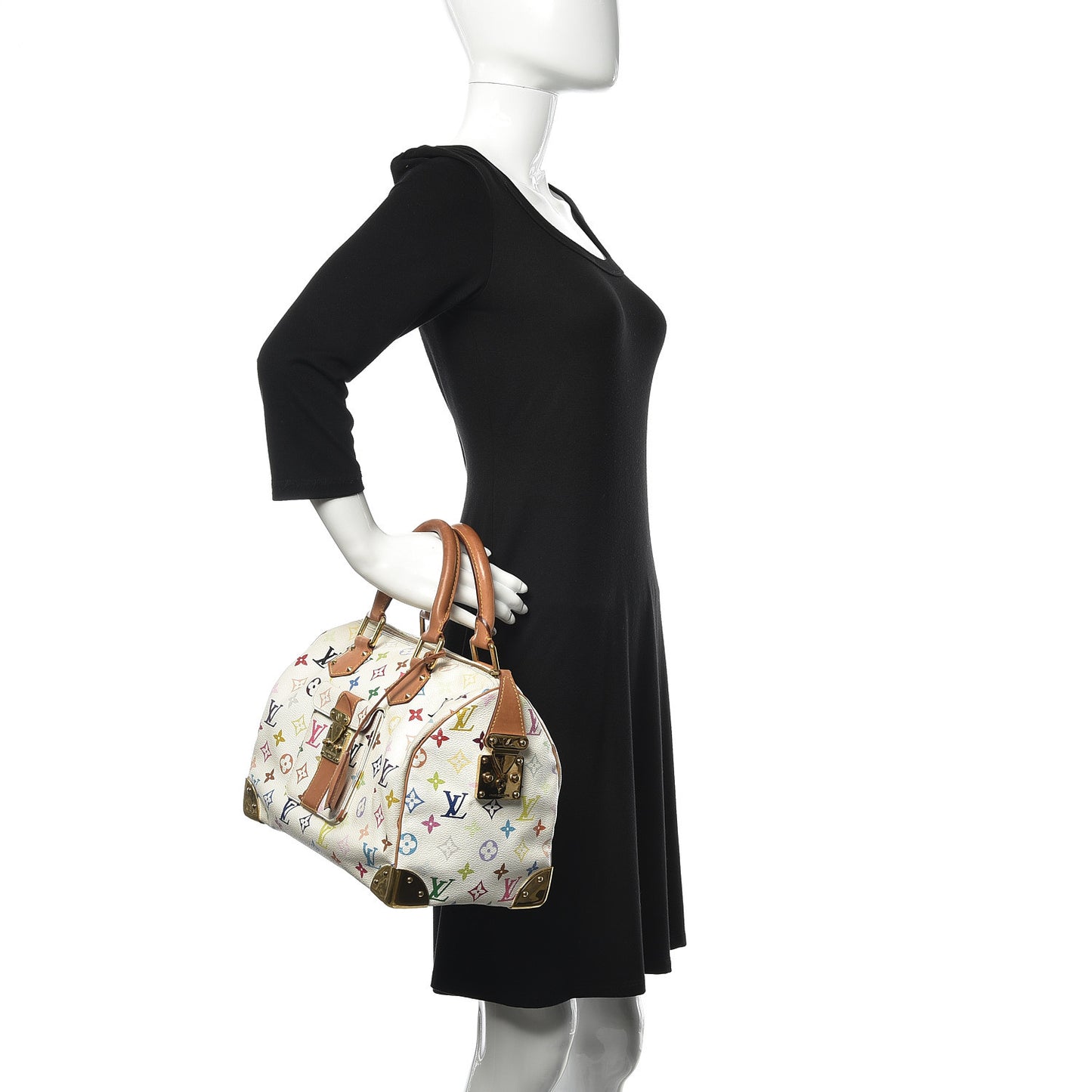 Monogram Multicolor Speedy 30 White