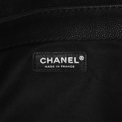 Chanel Iridescent Caviar Quilted Medium Lady Pearly Flap Black 6 of 16
