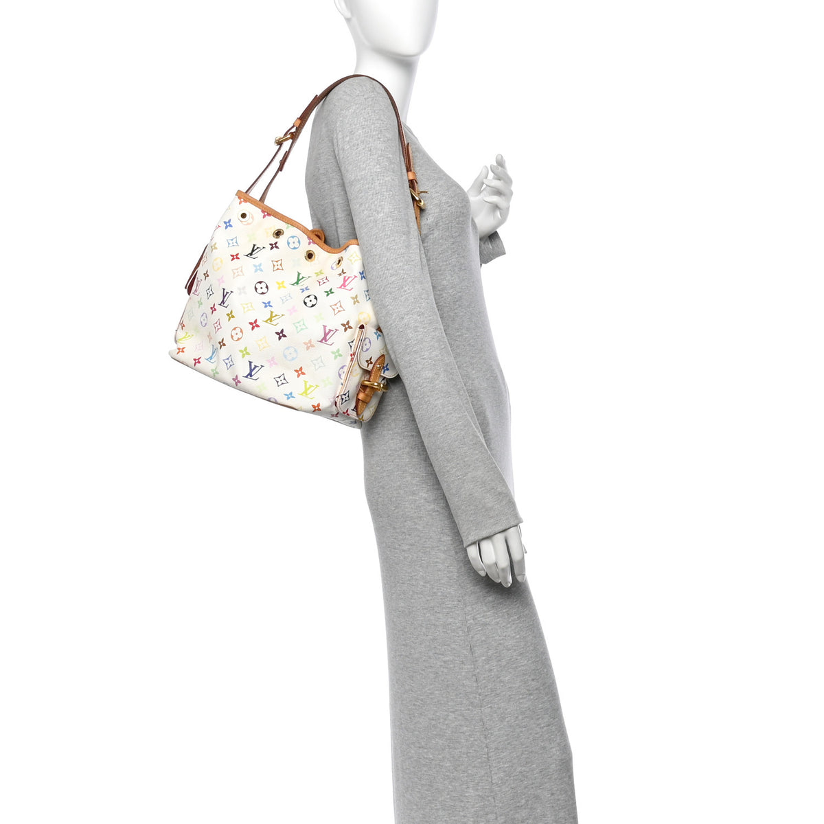 Monogram Multicolor Petit Noe White