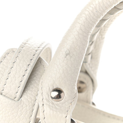 Balenciaga Grained Calfskin Neo Classic Silver Hardware Mini City White 10 of 11