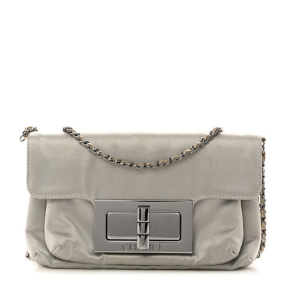 Chanel Satin Small Mademoiselle Flap Silver 1 of 13