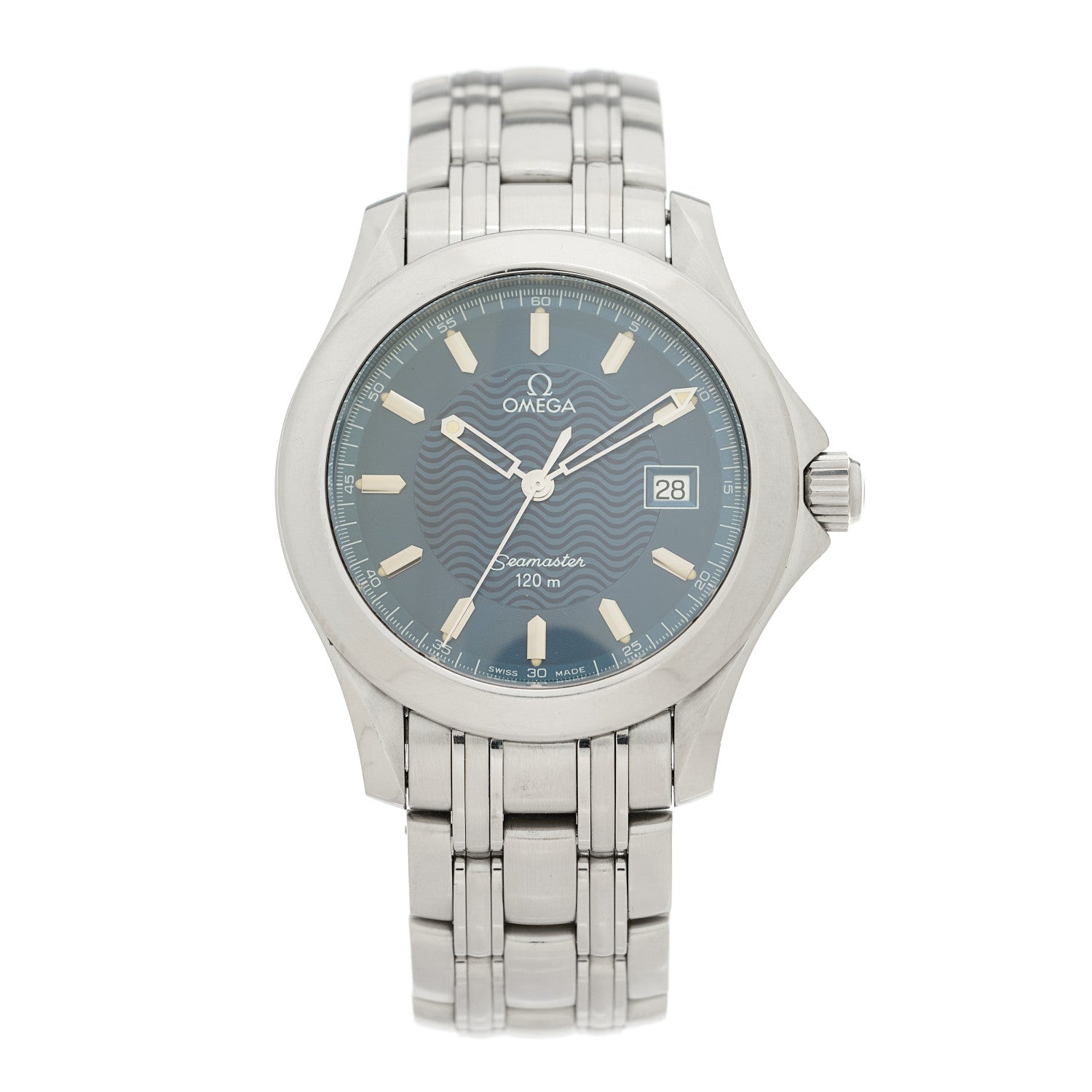 Omega Stainless Steel 36mm Seamaster 120M Quartz Watch Blue 2511.81 1 of 4