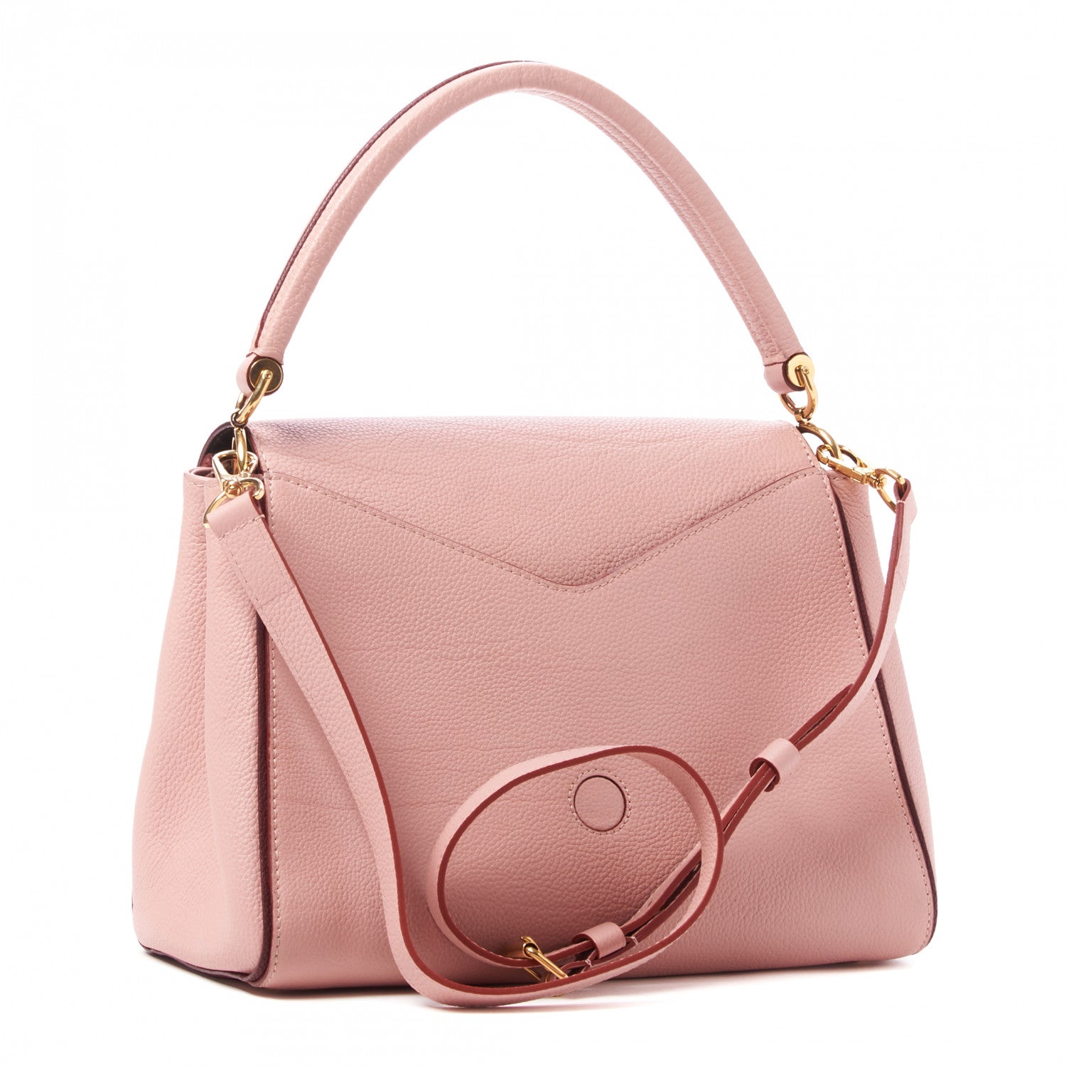 Louis Vuitton Grained Calfskin Monogram Double V Rose Poudre 3 of 9