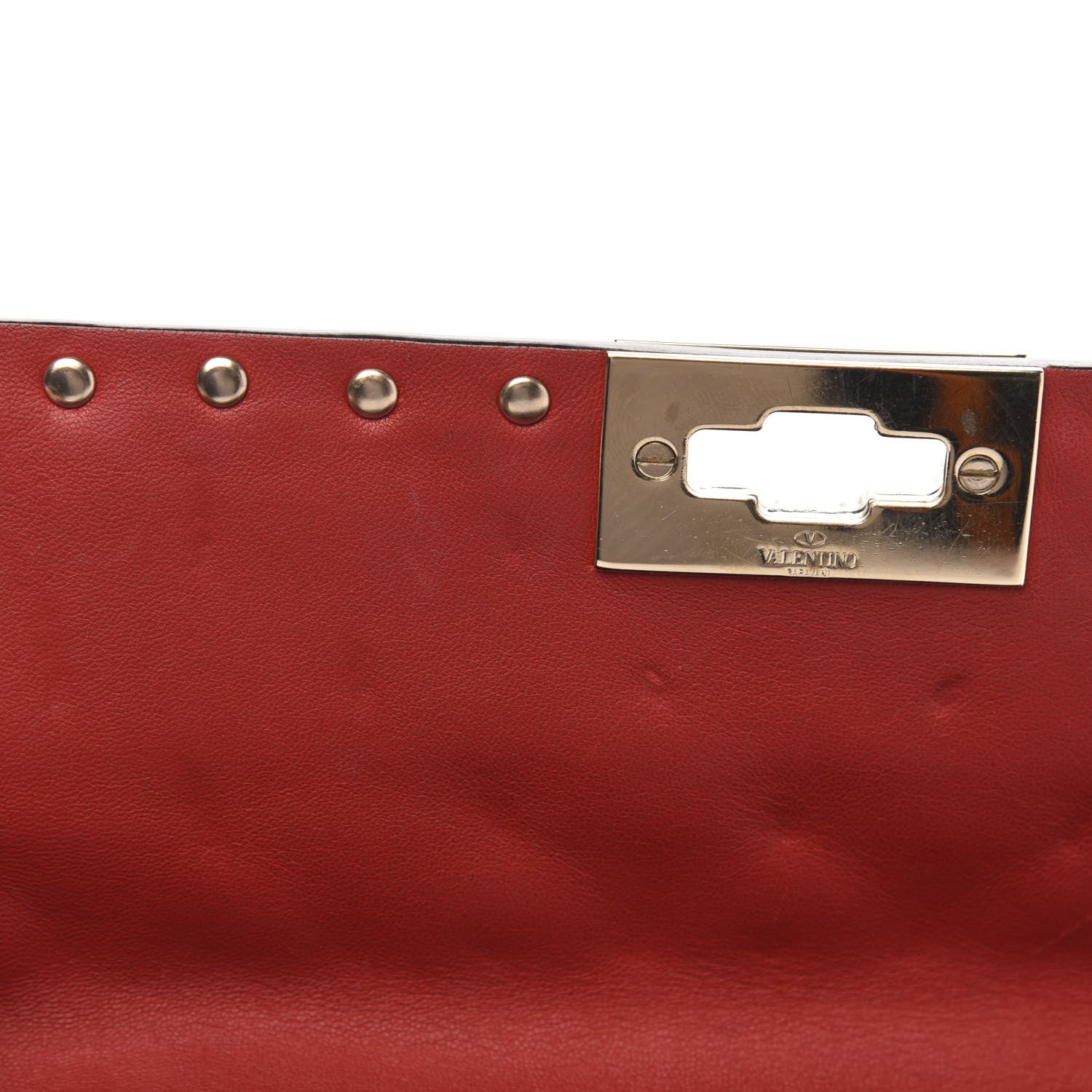 Valentino Garavani Nappa Medium Rockstud Spike Shoulder Bag Rosso Valentino 12 of 12