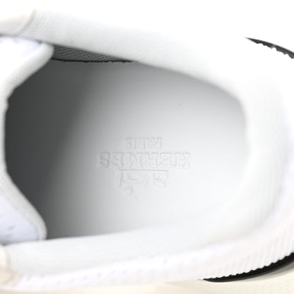 Hermes Technical Knit Suede Heros Sneakers 36 White 8 of 11