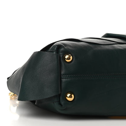 Valentino Garavani Nappa Pleated Petale Tote Green 7 of 12