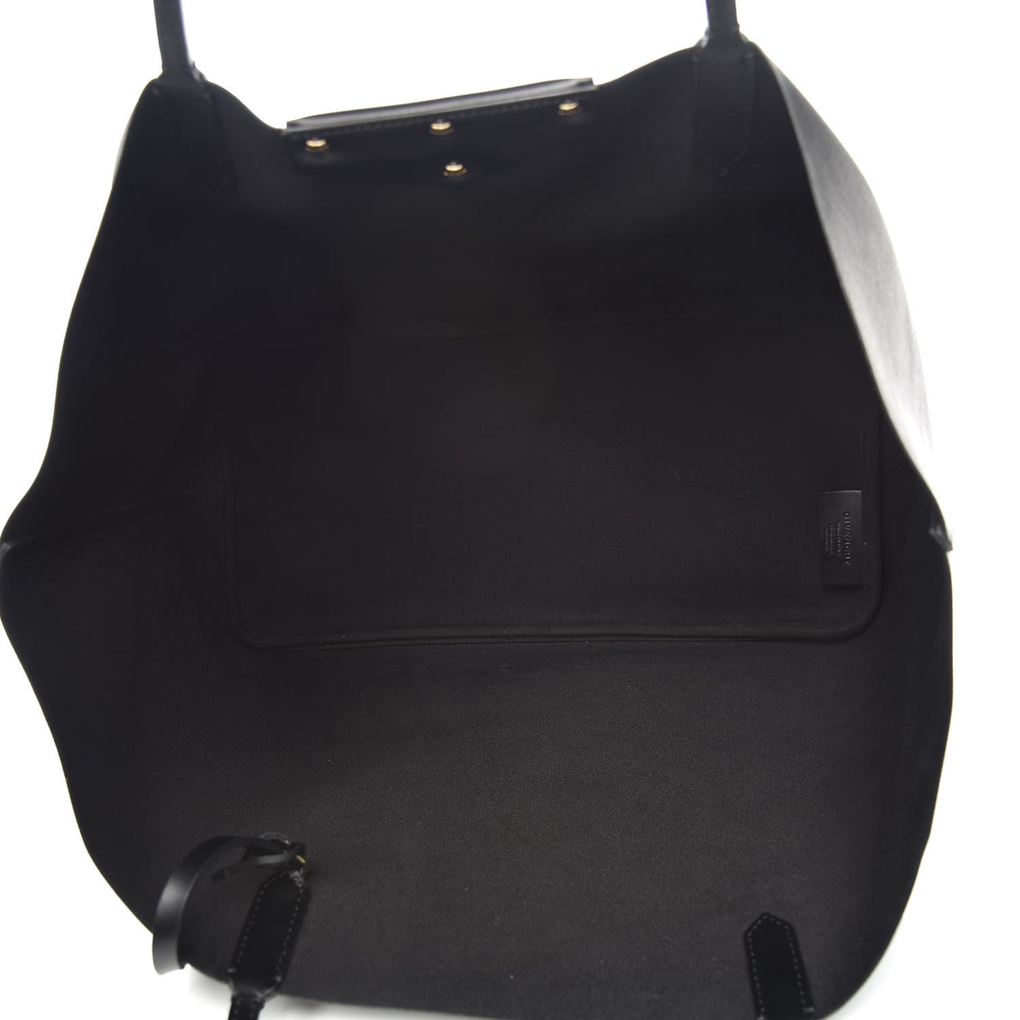 Textured Coated Canvas Bambi Print Large Antigona Tote Black