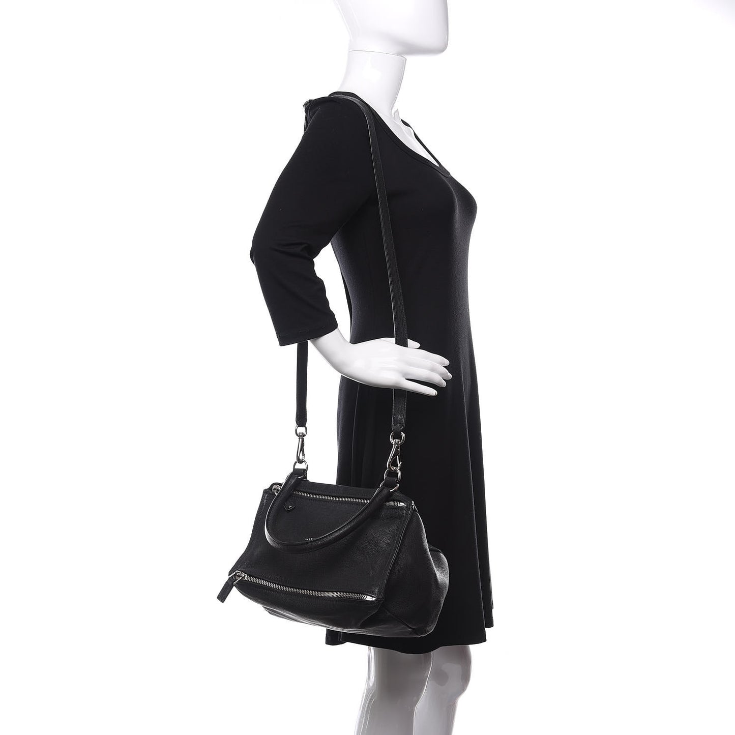 Sugar Goatskin Small Pandora Black