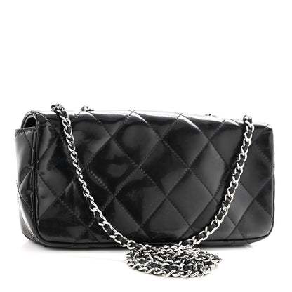 Chanel Patent Quilted Mademoiselle East West Flap Black 3 of 15
