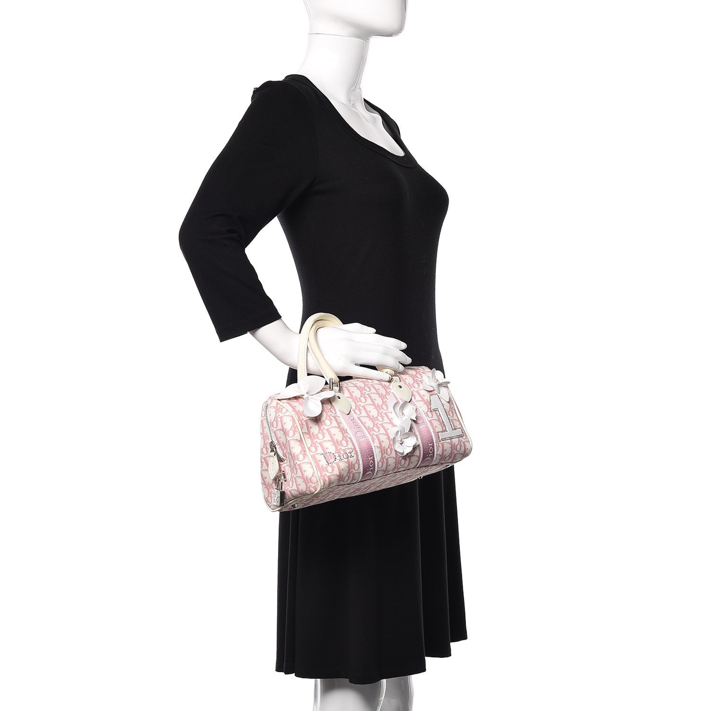 Monogram Girly Boston Pink