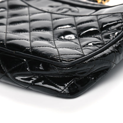 Chanel Patent Quilted Tassel Camera Case Black 7 of 10