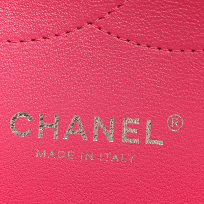 Chanel Lambskin Quilted Jumbo Double Flap Dark Pink 5 of 9