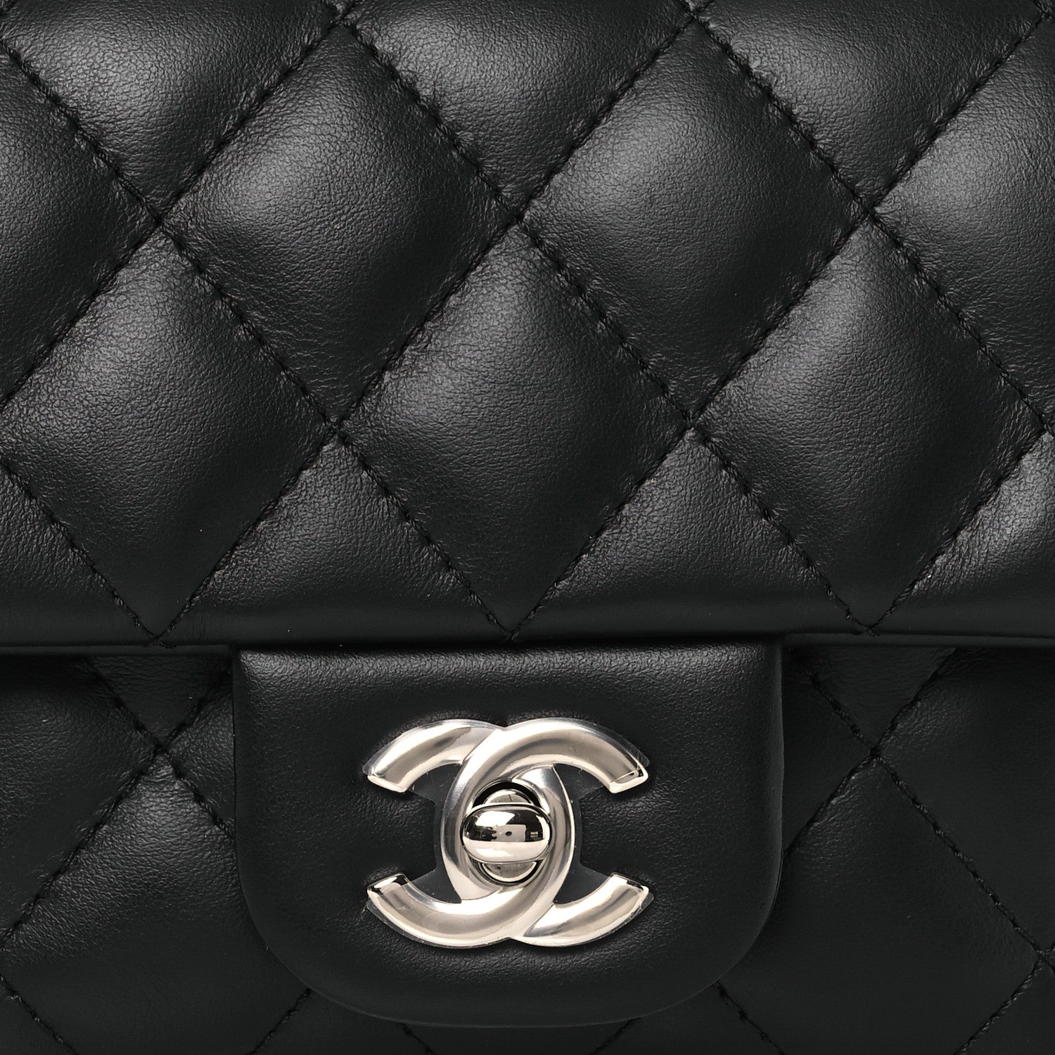 Chanel Calfskin Quilted CC Uniform Flap Belt Bag Black 8 of 12