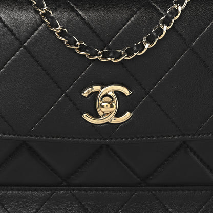 Chanel Lambskin Stitched Quilted Flap Black 8 of 11