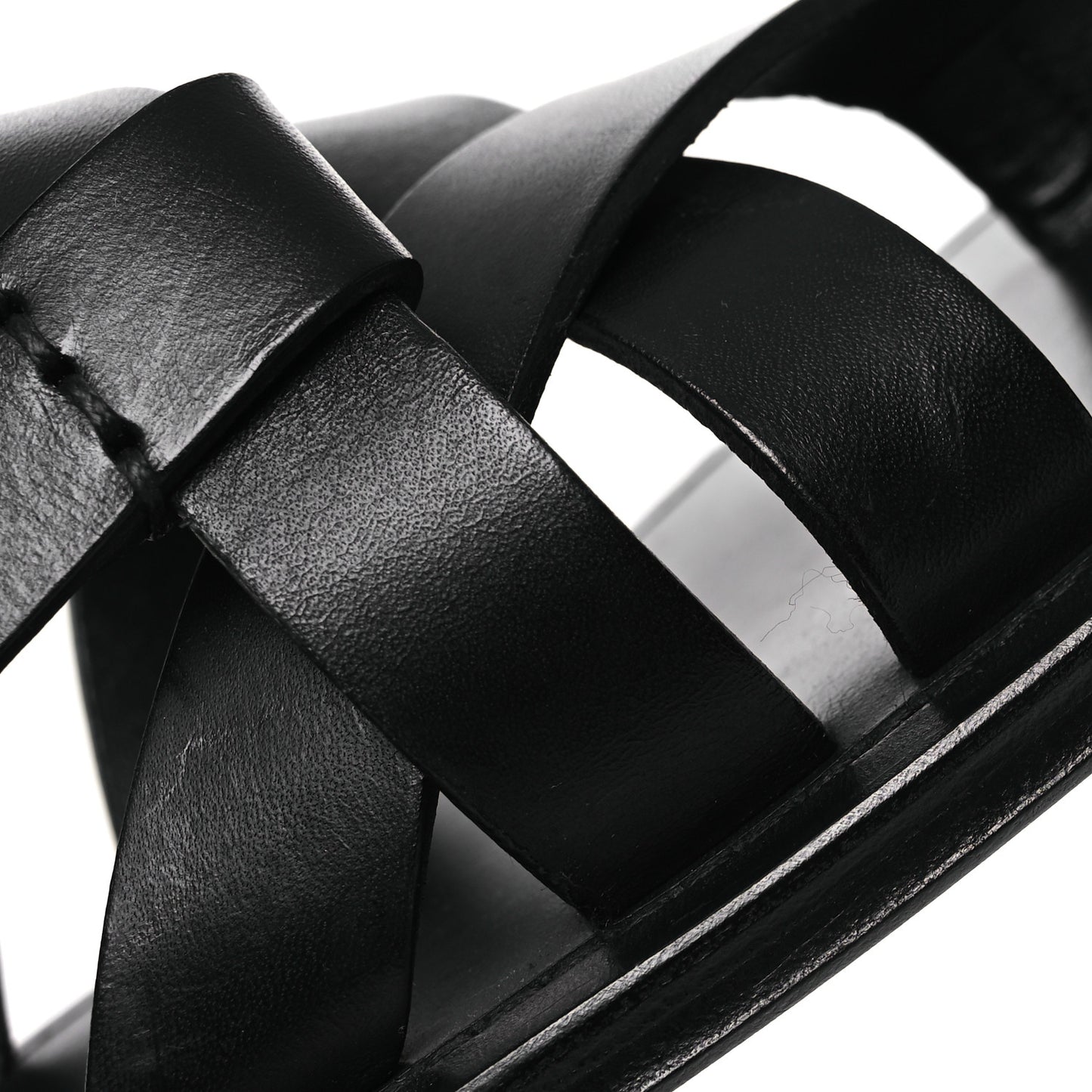 Calfskin Pepe 05 Sandals 37 Black