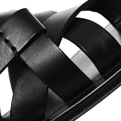 Saint Laurent Calfskin Pepe 05 Sandals 37 Black 11 of 13