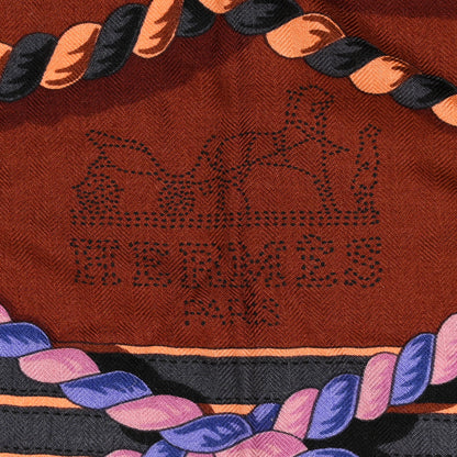 Hermes Cashmere Silk Grande Tenue Shawl 140 2 of 6
