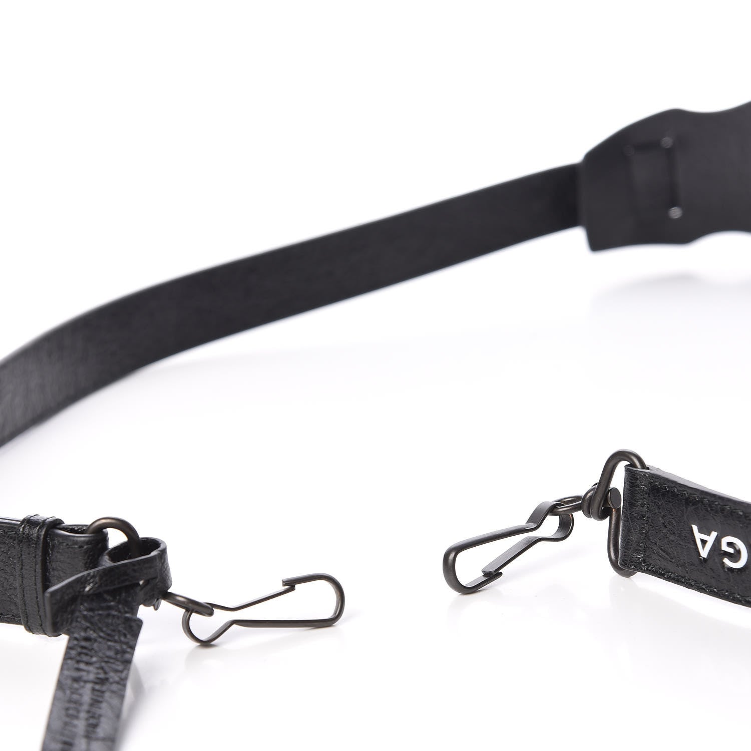 Balenciaga Agneau Classic Hardware Logo Shoulder Strap Black 5 of 5