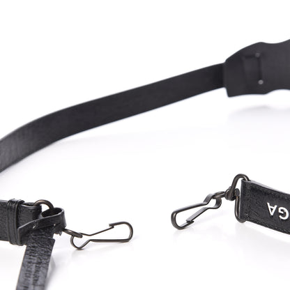 Balenciaga Agneau Classic Hardware Logo Shoulder Strap Black 5 of 5