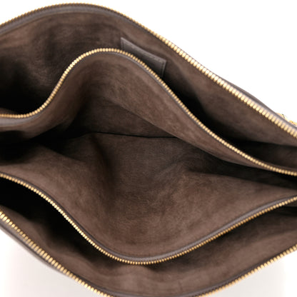 Louis Vuitton Lambskin Embossed Monogram Coussin MM Grey 5 of 9