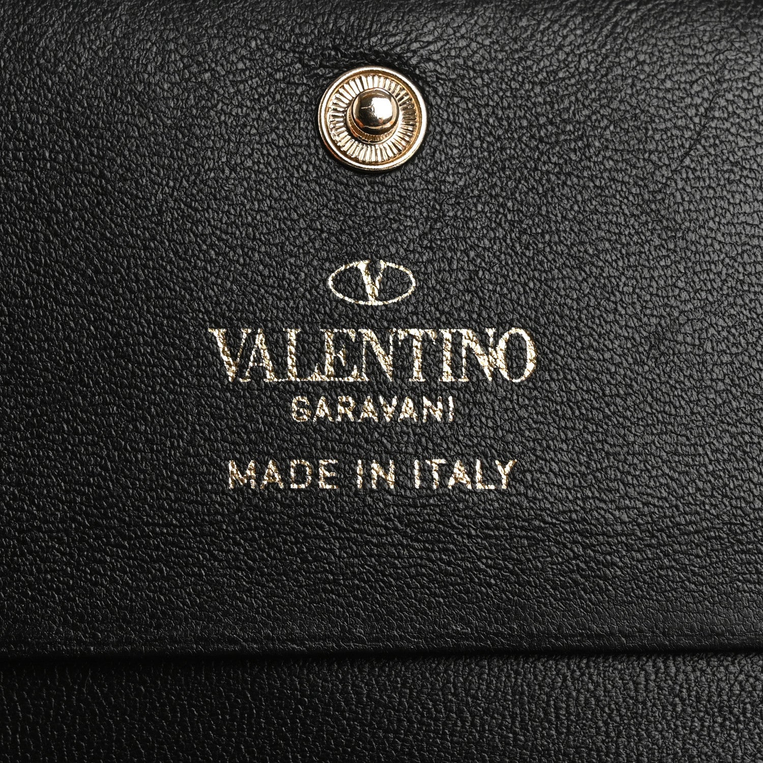 Valentino Garavani Calfskin Small VLogo Bi-Fold Wallet Black 6 of 12