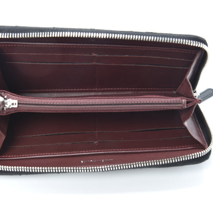 Chanel Lambskin Quilted Large Gusset Zip Around Wallet Black 5 of 8