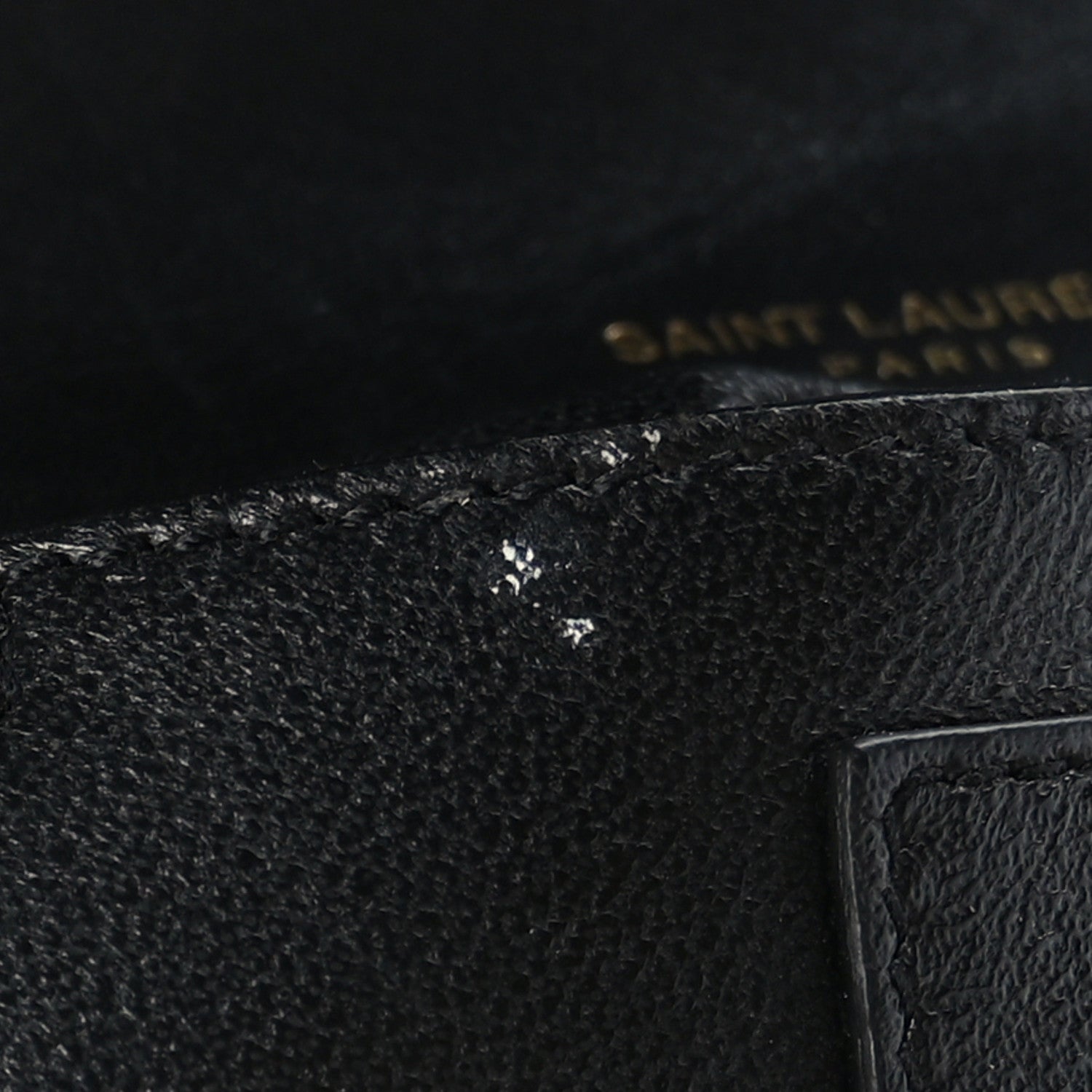 Saint Laurent Patent Calfskin Matelasse Monogram Small Vicky Chain Bag Black 12 of 12