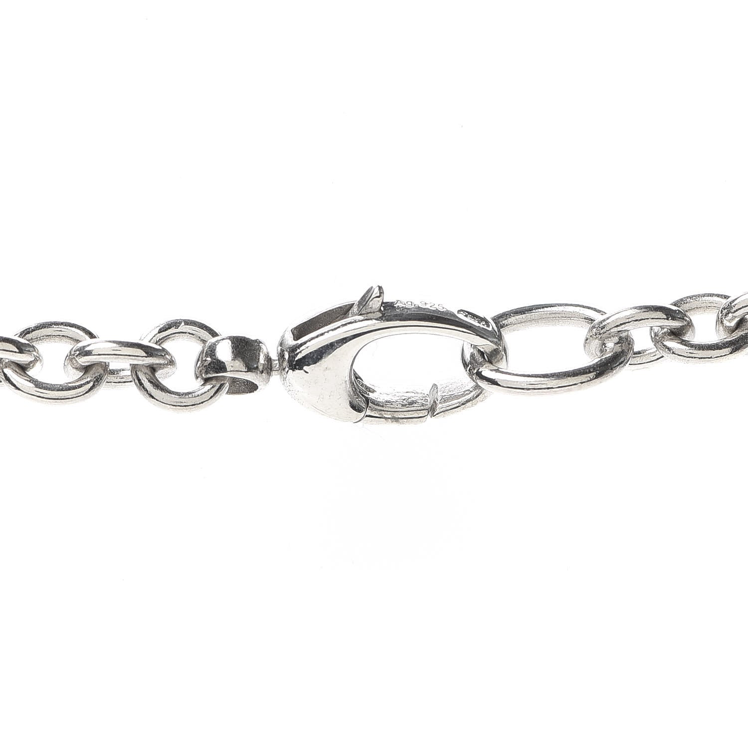 Gucci Sterling Silver Bamboo Horsebit Pendant Necklace 4 of 6