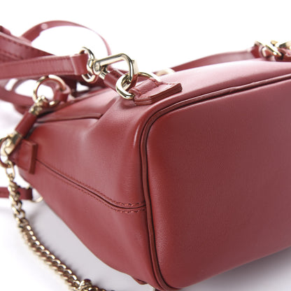 Chloe Calfskin Quilted Mini Faye Backpack Dahlia Red 9 of 12