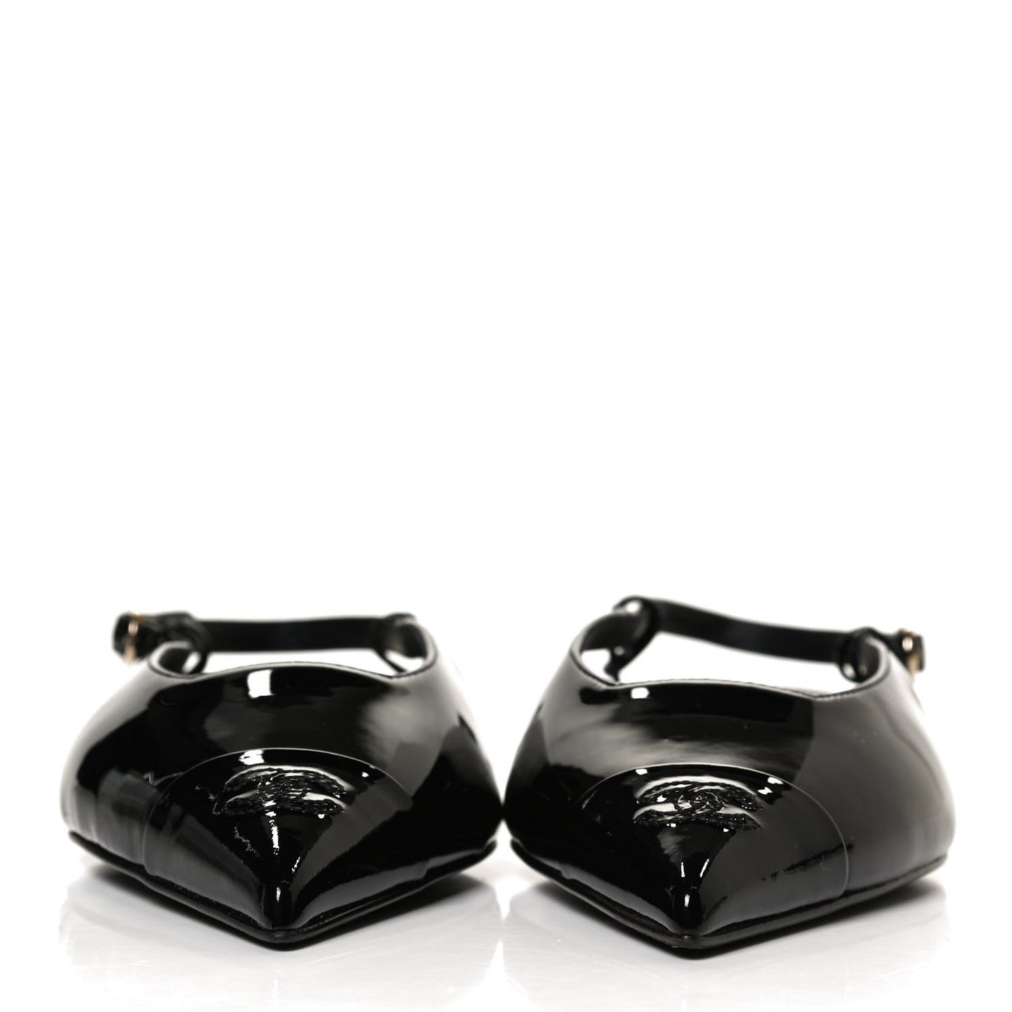Patent CC Slingback Flats 39 Black