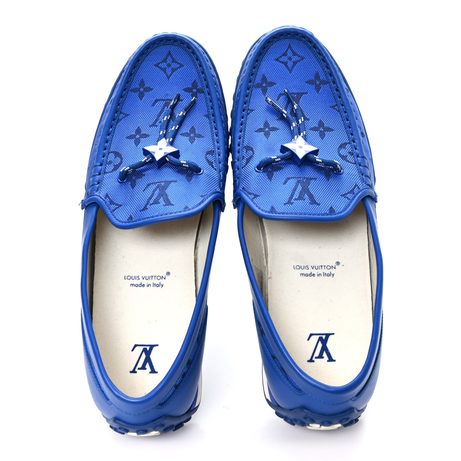 Louis Vuitton Monogram Jacquard Mens LV Racer Mocassin Loafers 9