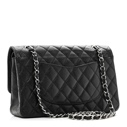Chanel Caviar Quilted Medium Double Flap Black 3 of 11
