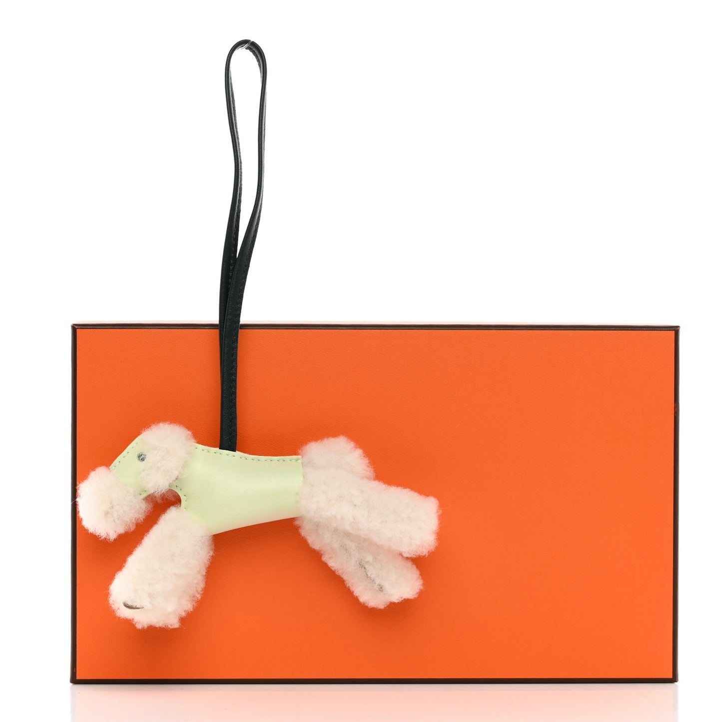 Milo Lambskin Shearling Budy Charm Vert Fizz