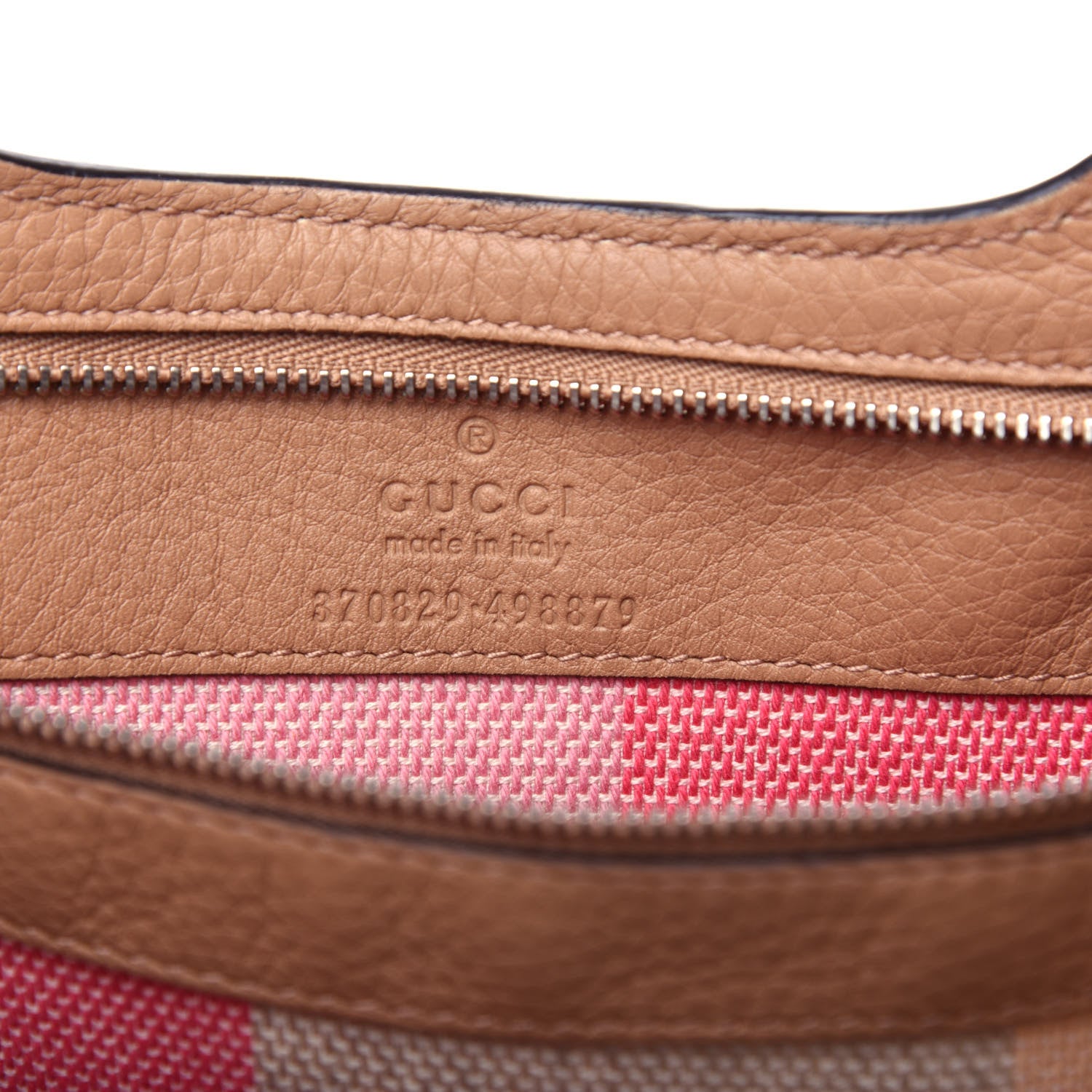 Gucci Calfskin Medium Bamboo Daily Shopper Camelia 6 of 12