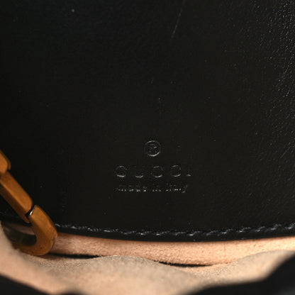 Gucci Calfskin Matelasse Mini GG Marmont 2.0 Bucket Bag Black 6 of 9