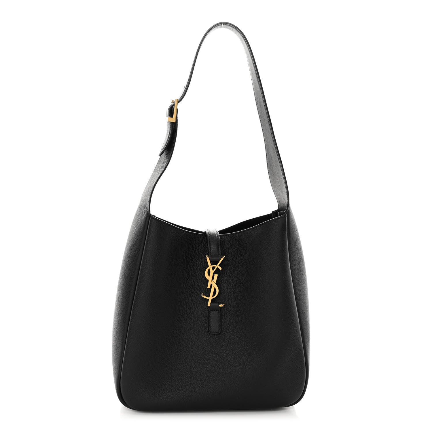 Saint Laurent Smooth Calfskin Small Le 5 A 7 Soft Hobo Black 1 of 9