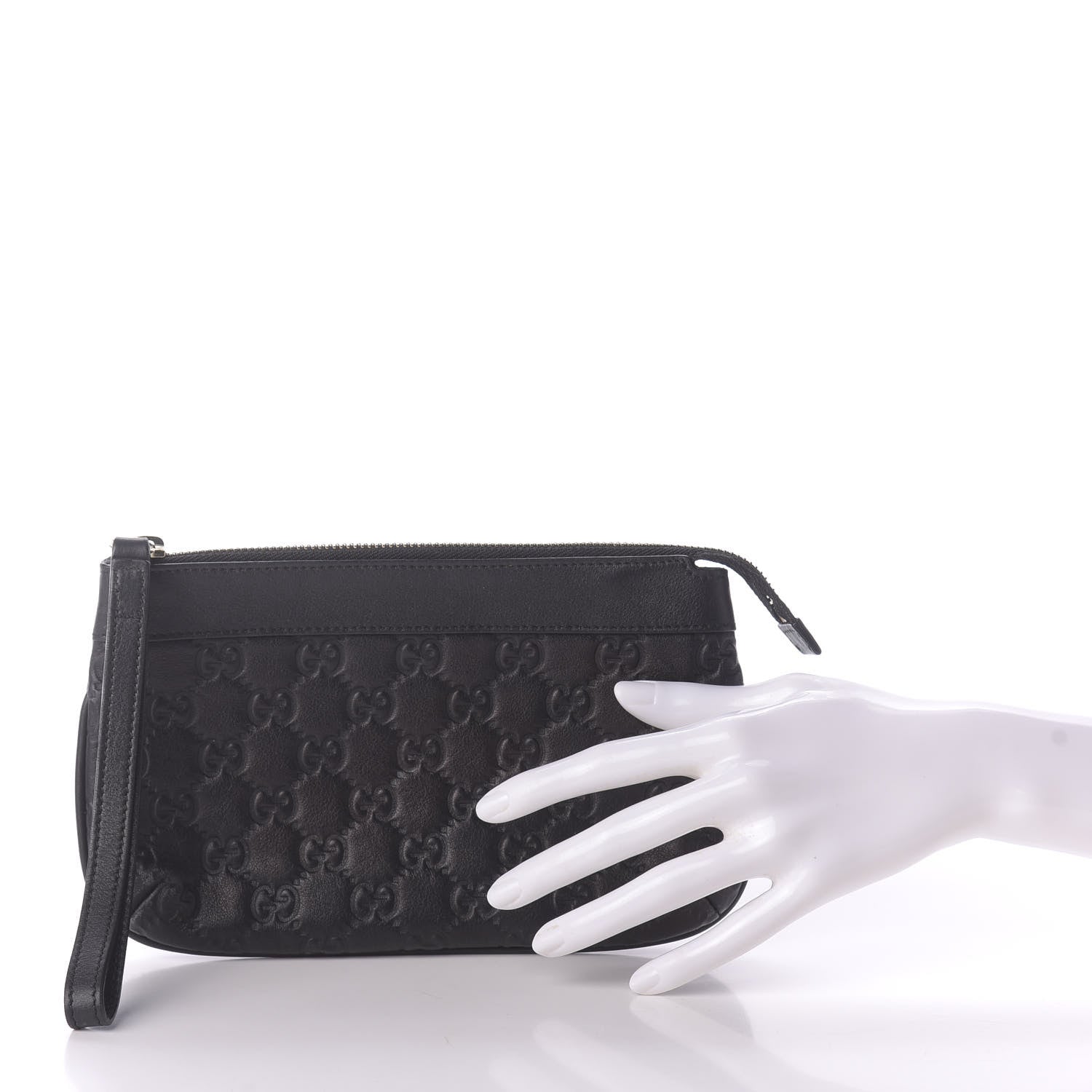 Gucci Guccissima Wristlet Black 2 of 11