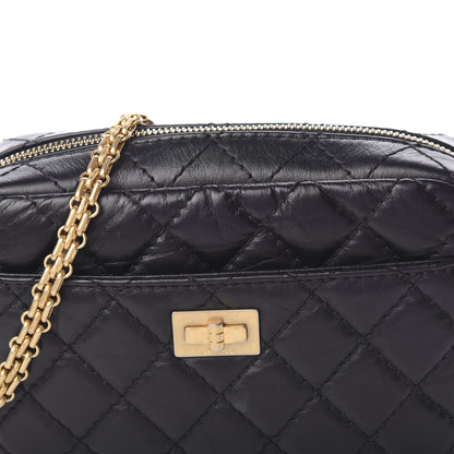 Chanel Aged Calfskin Quilted Small Reissue Camera Case Black 9 of 9