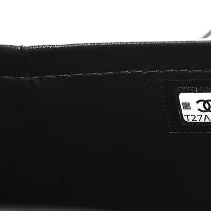 Chanel Shiny Caviar Preppy Coco Long Vanity With Strap Black 7 of 12