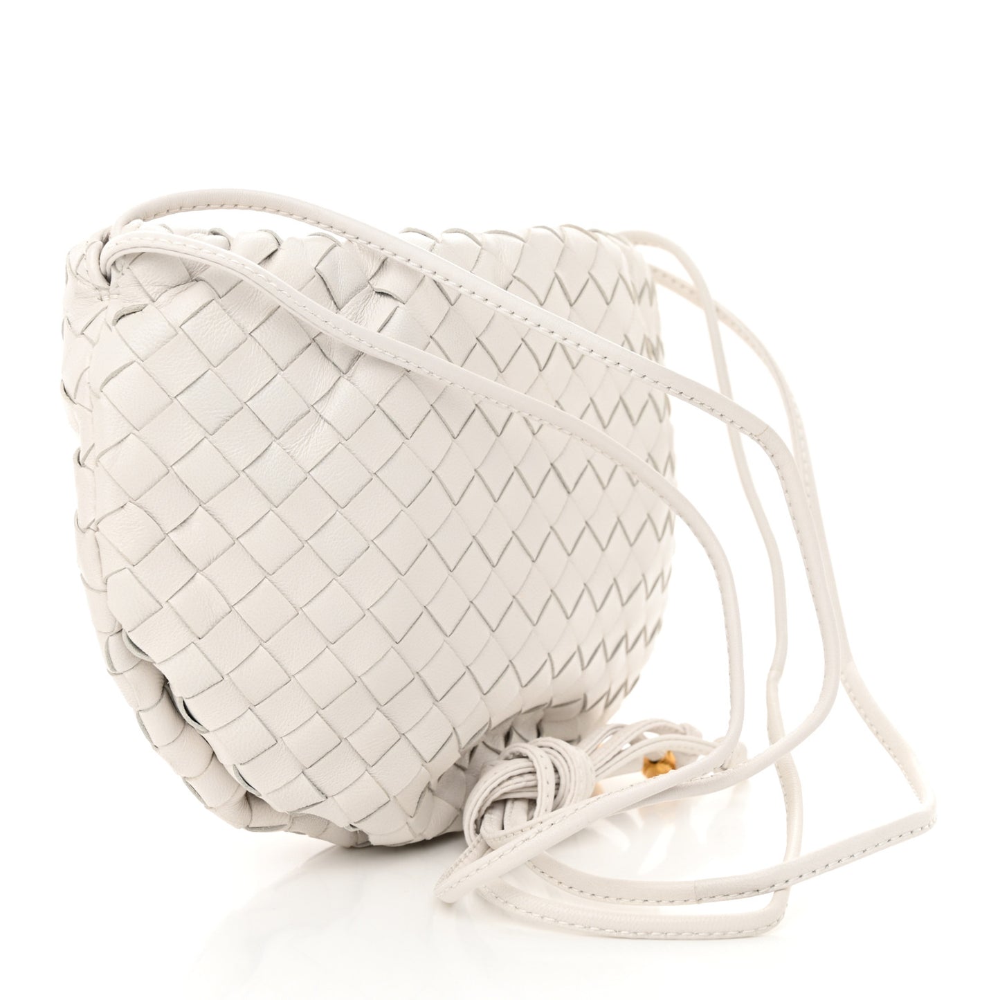Nappa Intrecciato Mini Bulb White