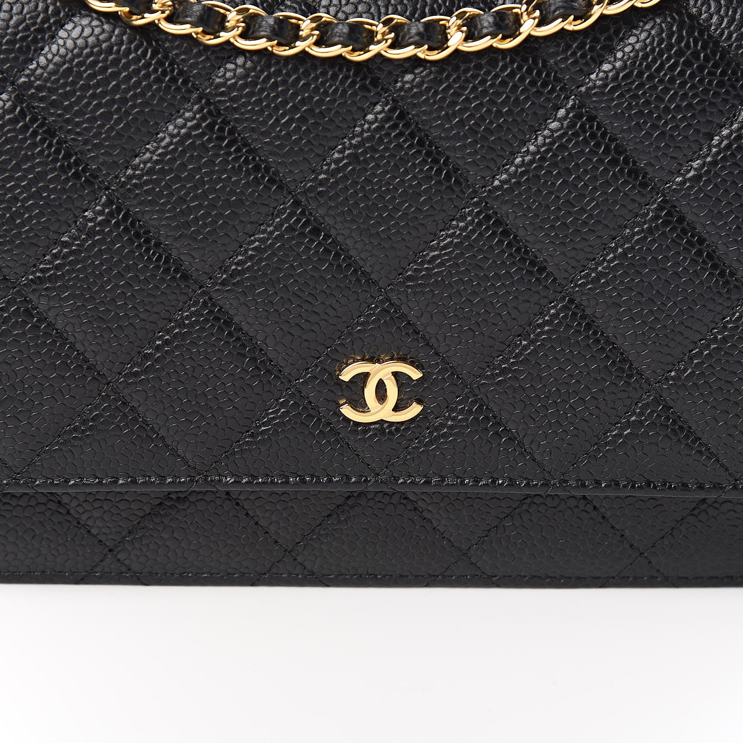 Chanel Caviar Quilted Wallet On Chain WOC Black 11 of 11
