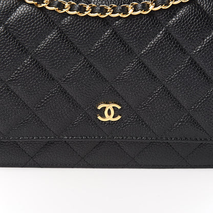Chanel Caviar Quilted Wallet On Chain WOC Black 11 of 11