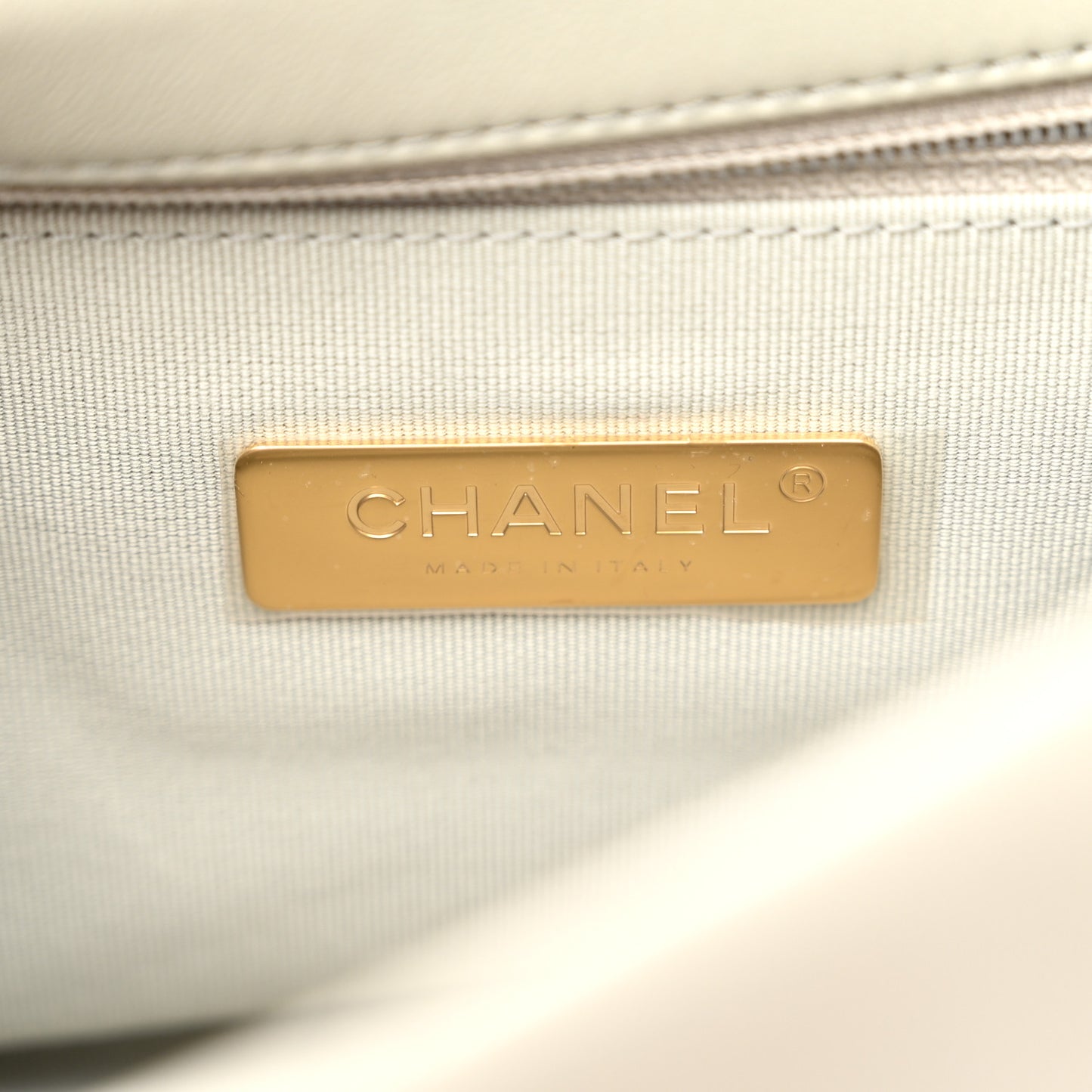 Lambskin Quilted Medium Chanel 19 Flap Light Grey