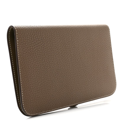 Hermes Togo Dogon Duo Wallet Etoupe 3 of 8