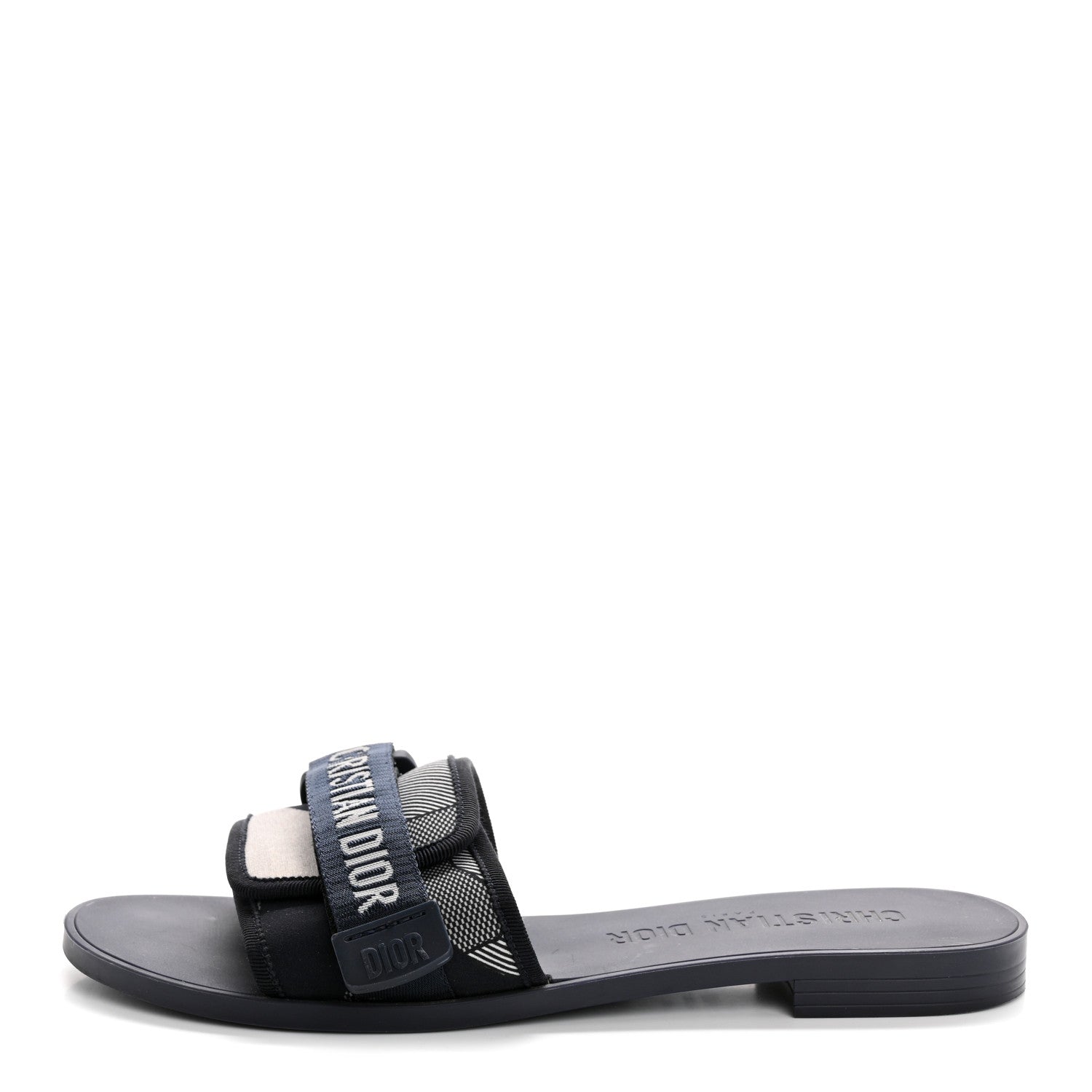 Christian Dior Technical Stretch Fabric Camouflage Dio(r)evolution Slide Sandals 41 Deep Blue 2 of 20